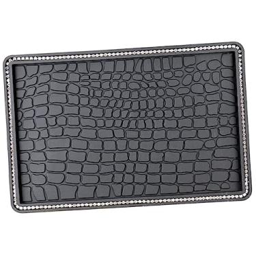 Imagem de Mikinona Tapetes de carro para carro Dashcam acessórios para carro dentro do carro acessórios de PVC almofada de telefone painel de carro tapete de borracha preto tapete antiderrapante tapete