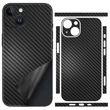 Imagem de Adesivo de telefone para iPhone 14 Pro Max, película de fibra de carbono 3 m, vinil, ultrafino, ultraleve, decalque protetor de vidro protetor para bordas traseiras, câmera preta (iPhone 14)