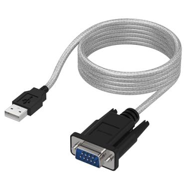 Imagem de SABRENT Adaptador USB de 1,5 m para RS-232 DB9 Serial 9 pinos (Prolific PL2303) (SBT-USC6K)