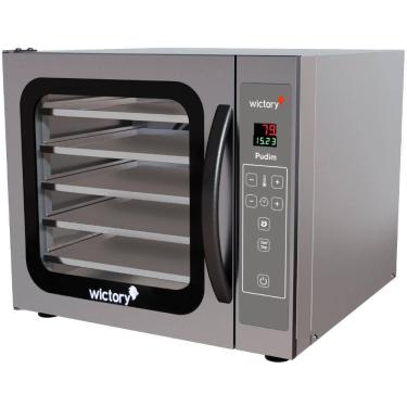 Imagem de Forno Convector Pudim 54 Litros Inox Com 5 Assadeiras Lisas WCPP-535 Wictory