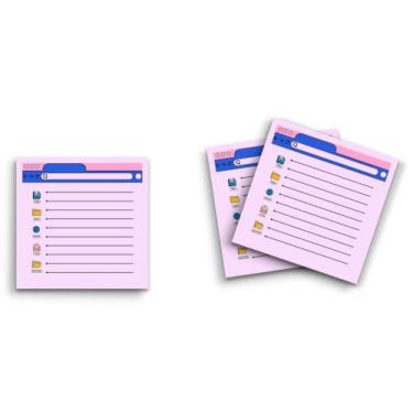 Imagem de Butler in the Home Sticky Notes Pacote com 3 7,6 cm x 7,6 cm, 50 folhas por bloco, barra de pesquisa de mesa de computador, blocos de notas engraçados e fofos, papel planejador de diário de papelaria