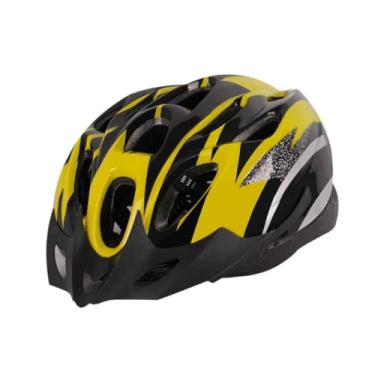 Imagem de kowaku Capacete de bicicleta Mountain Road Bike Capacete de bicicleta com ventilação de absorção de choque Capacete de bicicleta Capacete de ciclismo para, AMARELO