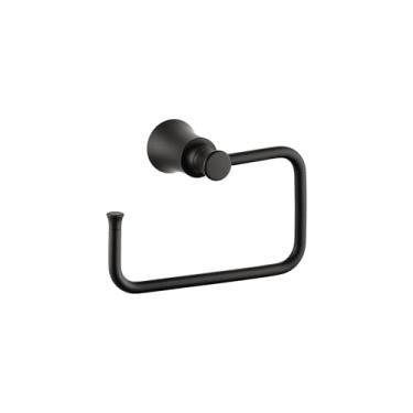 Imagem de hansgrohe Anel de toalha de 20 cm Suporte de toalha de transição em preto fosco, 04786670