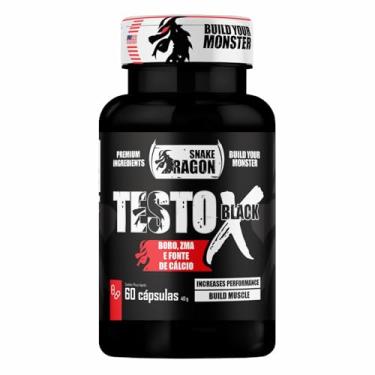 Imagem de Vitaminas e Minerais X Black 60 Capsulas Masculino Feminino Suplemento em Cáps Boro Magnésio Vitamina B6 B12 e D 100% Natural Fonte de Calcio Rico em Zinco Niacina Importado - Snake Dragon