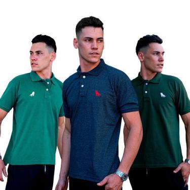 Imagem de 3 Camisas Polo As Melhores Camisetas É Aqui Na Estilo Rei, Verdemar, C