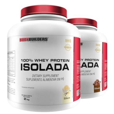 Imagem de Kit 2x Whey Protein 100% Isolada Baunilha e Chocolate 2kg - Bodybuilders