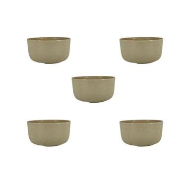 Imagem de Kit 5 Cumbuca Tigela Bowl Caldo Sobremesa Sopa Sorvete Fibra de Trigo 