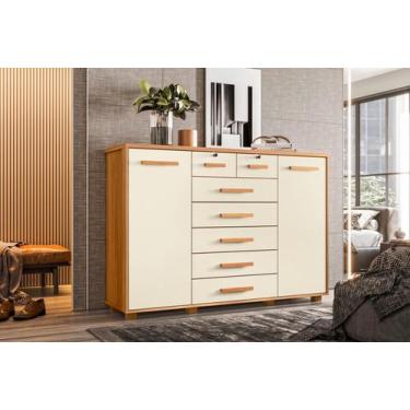 Imagem de Cômoda Fontana 7 gavetas Móveis Albatroz - Moveis Albatroz, Carvalho G