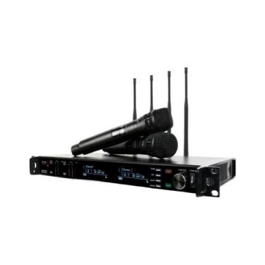 Imagem de Microfone sem Fio Duplo UHF Dylan QS-10 M2 True Diversity