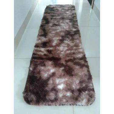 Imagem de Tapete Passadeira Peluda Felpuda Macia Para Sala Corredor Beira de Cam