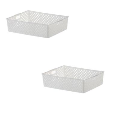 Imagem de Kit 2 Cesto Organizador Multiuso Quadratta 27x21x8 Cm - Paramount