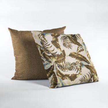Imagem de Kit Capas de Almofadas Decorativas Lisa Estampada 45 X 45 - MUMUDECOR,