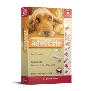 Imagem de Antipulgas Advocate para Cães entre 10 e 25kg 2,5ml - 1 Bisnaga - Baye