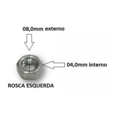 Imagem de Porca Esquerda Ventilador Arno Turbo Silencio Max 30 Ou 40cm