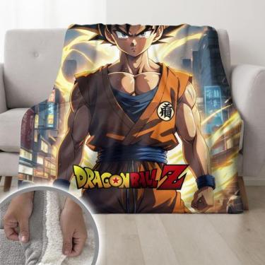 Imagem de Cobertor Dragon Ball Z Pele De Carneiro 155x240cm Duplo - ESPAÇO CASA 