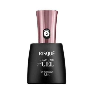 Imagem de Esmalte risque diamond gel top coat fixador 9,5ml