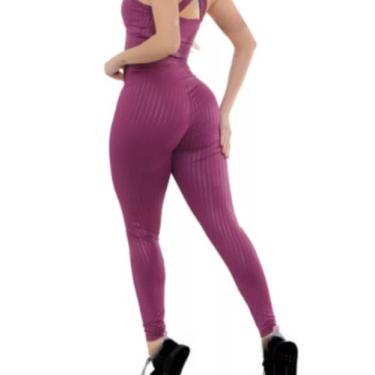 Imagem de Calça 3D Legging Suplex Feminina Academia - MOVEment, Roxo, G