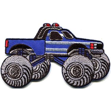 Imagem de Monster Truck Picape 4 x 4 Auto Racing ute aplique bordado com aplique de ferro S-1129