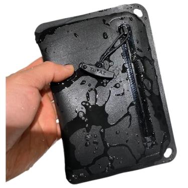 Imagem de IPX8 Carteira submersível à prova d'água bolsa tática para equipamentos pequena e fina bolsa seca bolsa para chave de carro porta-cartões de registro de vacina, Preto, pequeno, 6.8" X 4.7" / 17CM X 12