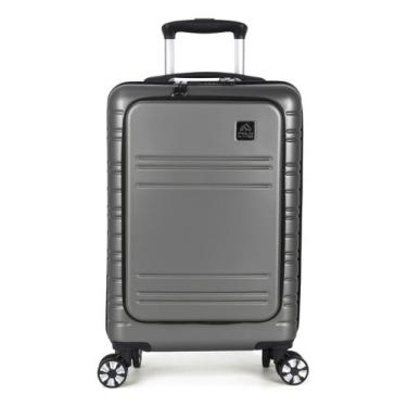 Imagem de Mala Viagem Pequena Bordo Porta Notebook Rodas 360 Polo King, Grafite,