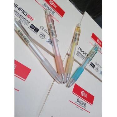Imagem de Kit 4 Lapiseiras Escolares Ahaio Colorida 0.7 Mm Clip - oem