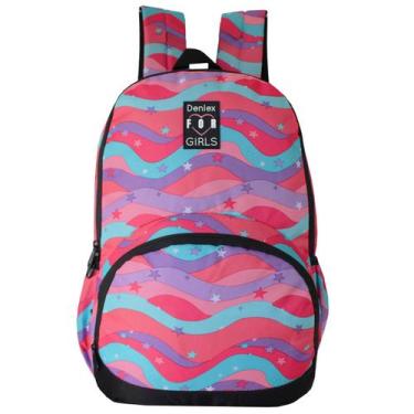 Imagem de Mochila De Alças Denlex For Girls Love Estrela Reforçada, Escolar