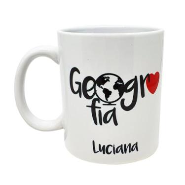 Imagem de Caneca Branca Mimo Profissão Carreira Geografia, Geógrafo - GMH Prod. 