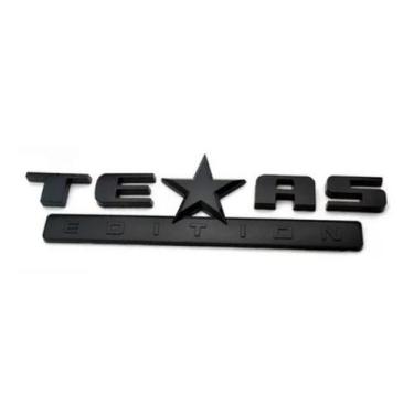 Imagem de Emblema Texas Edition Letreiro Preto Para Ram Hilux Frontier - Marçon