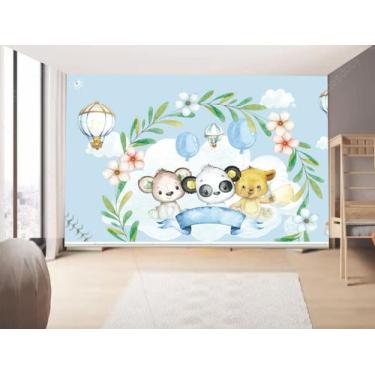 Imagem de Papel de Parede Infantil Ursinhos  (folha med. 90x300 cm) - Decor Atit