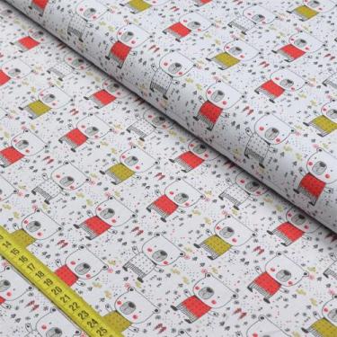 Imagem de Tecido Estampado para Patchwork - Simplesmente: Abraço de Urso (0,50x1