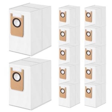 Imagem de Pacote com 12 sacos de pó S1 compatíveis com aspirador de pó Eufy Omni S1 Pro, sacos descartáveis de substituição de 4 camadas