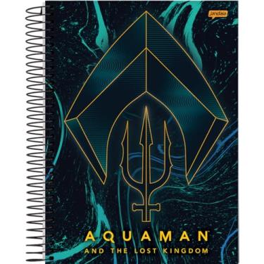 Imagem de Caderno Espiral Univ CD 1 Matéria 80 Fls Aquaman Logo Preto FSC - Jandaia