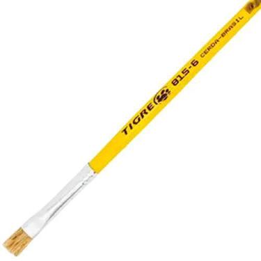 Imagem de Pincel Chato Reto Cerdas duras ref 815 Tam 6 Marca Tigre