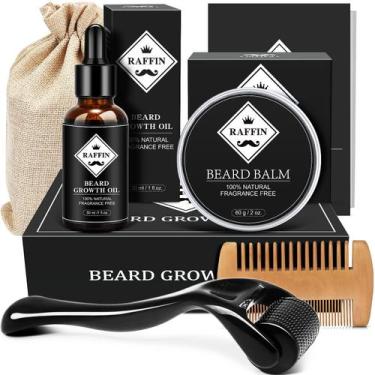 Imagem de Kit de Crescimento de Barba RAFFIN para Homens - Com Ceras e Óleo para