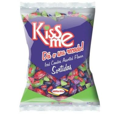 Imagem de Bala Kiss Me Sortidas 600g -  Santa Rita - Balas Santa Rita