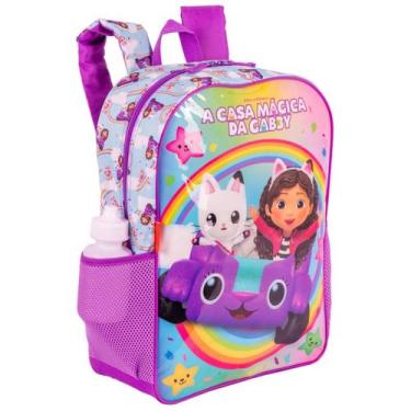 Imagem de Mochila Escolar Infantil Grande A Casa Magica Gabby Oficial Sestini