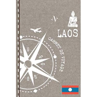 Imagem de Laos Carnet de Voyage: Cahier de Voyageurs Dot Grid Pointillé A5 - Dotted Journal de bord pour Ecrir. Livre pour l'écriture, dessiner. Souvenirs d'activités vacances - Notebook á points