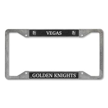 Imagem de Rico Industries Moldura de placa de estanho NHL Hockey Vegas Golden Knights 30,48 cm x 15,24 cm