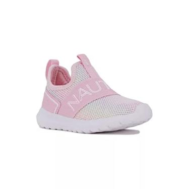 Imagem de Nautica Tênis de corrida esportivo sem cadarço para crianças|Menino – Menina|(Bebê/Criança pequena), Rosa/Rosa Ii, 5 Toddler