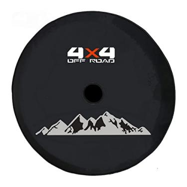 Imagem de Aolowewin para Capa de Pneu Sobressalente Jeep com Orifício para Câmera, Estrutura de Metal, Suporte de Posição para Orifício de Câmera, Protetor de Roda Sobressalente Adequado para Wrangler Compass(T