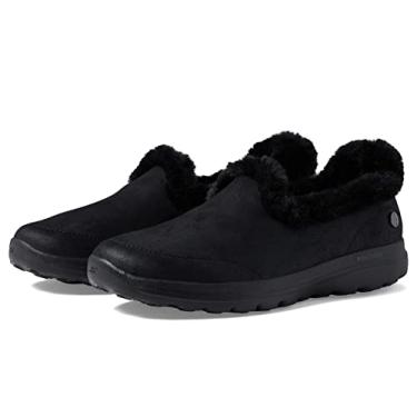 Imagem de Skechers Women's GO Walk Lounge-Chillin Slipper, Black/Black, 5.5