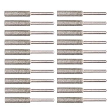 Imagem de Kit de Conjunto de Cabeça de Moagem de Rebarba de Afiador de Motosserra, para Ferramenta de Afiação Com Arquivos Rotativos de 20 Unidades, Aplicado Principalmente para (5,5 mm)