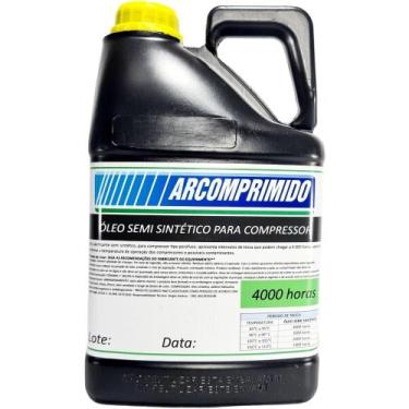 Imagem de Óleo Semi Sintético 4000h Compressor Metalplan 5L Similar - Arcomprimi