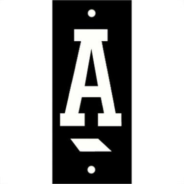 Imagem de Letra Retangular Pvc ''A'' Caiado - Kit C/25 Pecas