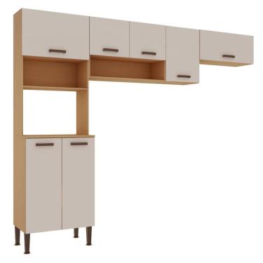 Imagem de Cozinha Modulada Essencia 3 Pecas Freijo White Laca Brilho