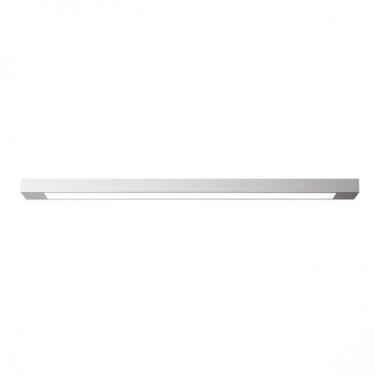 Imagem de Luminária Plafon Retangular 2 Lâmp. 125cm Alumínio Branco Arky - Bella