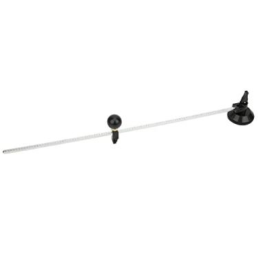 Imagem de Bússola Ajustável Tipo Cutter Circle Com Copo de Sucção, Alça de Botão, Haste de Metal, para Amadores e Cortadores de Vidro Profissionais (Terminal de prata de 50 cm)
