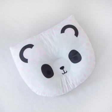Imagem de Travesseiro Anatômico Para Bebê Ursinho Panda Menina - Miguel Baby