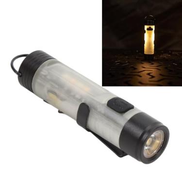 Imagem de Lanterna Compacta Recarregável, Lanterna LED de Alto Brilho Com Design Leve, Clipe Magnético Traseiro, Modos de Iluminação Versáteis, para Caminhadas Em Viagens de Emergência