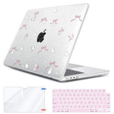 Imagem de HOHAIYOO Capa para MacBook Pro de 14 polegadas 2024 2023 2022 2021 M4 M3 M2 M1 A3112 A3185 A3401 A2918 A2992 A2779 A2442 Retina Display e Touch ID, capas rígidas com teclado Capa e protetor de tela,